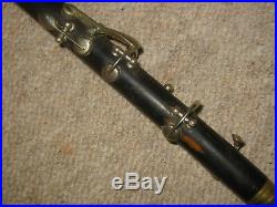 Old wooden piccolo flute 6keys, 6 holes! Needs cleaning and service
