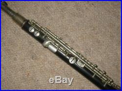 Old wooden piccolo flute in C Boehm system Zalud