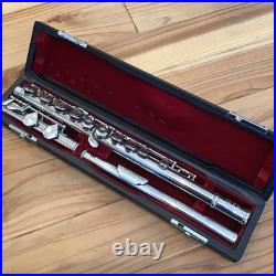 Open Hole Flute Silver Plated with Case Good Condition