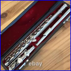 Open Hole Flute Silver Plated with Case Good Condition