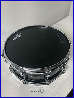 Original 1980s Trick Kodiak T6 Snare Drum Black 14 Made USA Very Rare Classic