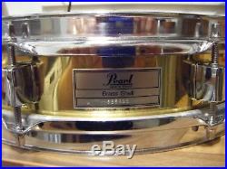 PEARL BRASS SHELL PICCOLO snare drum 13 FOR DRUM KIT