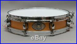 PEARL PICCOLO M1330 Maple Snare Drum withnew head 13 X 3 excellent condition