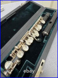P. Hammig 650/2 Piccolo Grenadilla Wood Silver Plated Keys E Mechanism Used
