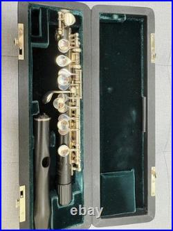 P. Hammig 650/2 Piccolo Grenadilla Wood Silver Plated Keys E Mechanism Used