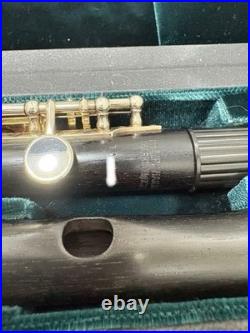P. Hammig 650/2 Piccolo Grenadilla Wood Silver Plated Keys E Mechanism Used
