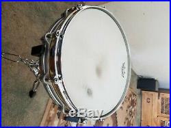 Pearl 14 X 3.5 Free Floating Brass Snare Drum, Die-Cast, Dual Strainers Nice