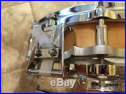 Pearl 14 x 3.5 Maple Free Floating Piccolo Snare Drum Natural Maple Finish