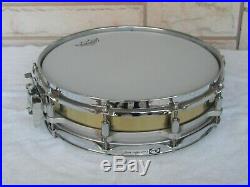Pearl 14x3.5 Brass Free-Floating Piccolo Snare Drum. VG