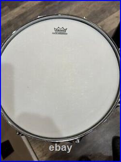 Pearl Black And Chrome Piccolo Snare Drum 13x3 With Pearl S930 Snare Stand Used