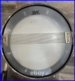 Pearl Black And Chrome Piccolo Snare Drum 13x3 With Pearl S930 Snare Stand Used