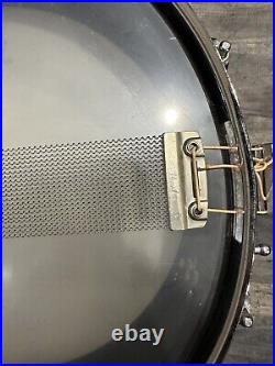 Pearl Black And Chrome Piccolo Snare Drum 13x3 With Pearl S930 Snare Stand Used