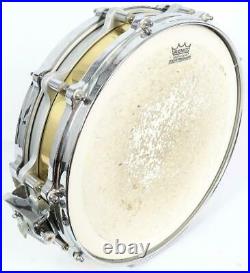 Pearl Brass Free Floating 4x14 Mastercast Hoop Piccolo Snare Drum Percussion