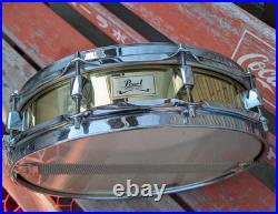 Pearl Brass Shell Piccolo Snare Drum 14x3.5 with Wear, Used