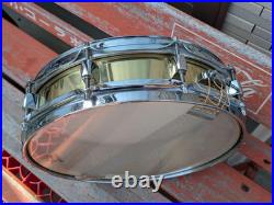 Pearl Brass Shell Piccolo Snare Drum 14x3.5 with Wear, Used