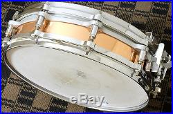 Pearl Free Floating Copper Shell Piccolo Snare Drum. PEARL