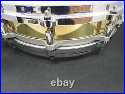 Pearl Free Floating Piccolo Brass Shell Snare Drum 14x3.5