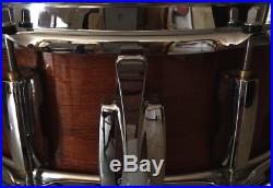 Pearl Omar Hakim Power Piccolo Snare New SKB Bag/Case Puresound African Mahogany