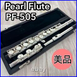 Pearl PF-505 PF-505E Flute Silver Plated 148065 With Case Working In Stock