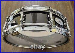 Pearl Piccolo S1440PBT Limited Edition 14 x 4 Steel Snare Drum Superhoop Remo