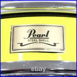 Pearl Piccolo Snare Pearl Steel Shell Drum 14x3.5 Steel Used 10 Lug