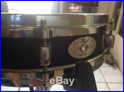 Pearl Piccolo snare drum 13 x 4 DIE CAST hoops / 30 strand Puresound snarewire