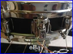 Pearl Piccolo snare drum 13 x 4 DIE CAST hoops / 30 strand Puresound snarewire