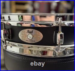 Pearl S1330B Steel Piccolo Snare 3 x 13 Matte Black Preowned