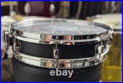Pearl S1330B Steel Piccolo Snare 3 x 13 Matte Black Preowned