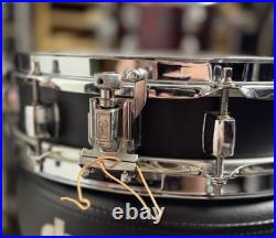 Pearl S1330B Steel Piccolo Snare 3 x 13 Matte Black Preowned