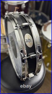 Pearl S1330B Steel Piccolo Snare 3 x 13 Matte Black Preowned