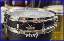 Pearl S1330B Steel Piccolo Snare 3 x 13 Matte Black Preowned