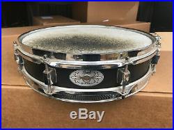 Pearl S1330B Steel Piccolo Snare Drum, Black, 3 x 13