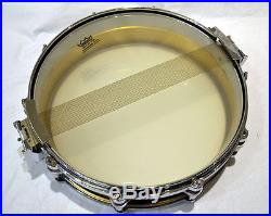 Pearl piccolo Snare drum B-9114P 90s Brass shell Free floating
