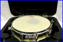 Percussion Plus CB700 Brass 3.5 x 13 Inches Piccolo Snare Drum W Hard Case