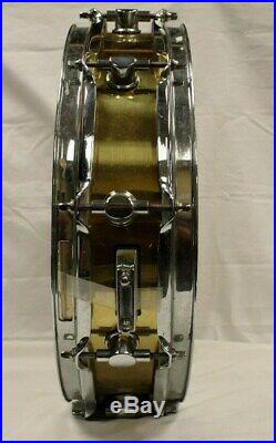 Percussion Plus CB700 Brass 3.5 x 13 Inches Piccolo Snare Drum W Hard Case