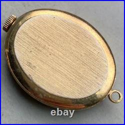 Piccolo Pocket Watch Vintage Manual Winding Oval Roman Case Diameter 25mm Japan