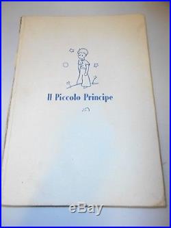 Piccolo principe PRIMA EDIZIONE ITALIANA 1949 de saint exupery antoine