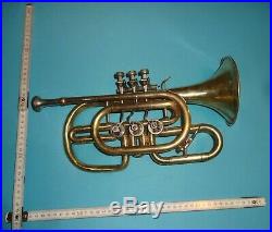 Piccolotrompete Trompete Drehventilen Trumpet with Rotary Valves