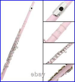 Pink Flute Accessories Lightweight, Bright Tone, Easy to Play