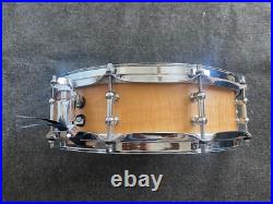 Pork PIe Single Ply Maple Piccolo Snare 4 deep X 14 diameter