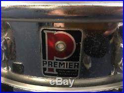 Premier 14 x 4 Piccolo Royal Ace Snare Drum Chrome 1960s