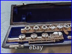 Pro Armstrong Flute Model 55 Sterling Silver, Open Hole, Low B, Pointed Key-Arms