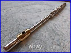 Pro Armstrong Flute Model 55 Sterling Silver, Open Hole, Low B, Pointed Key-Arms
