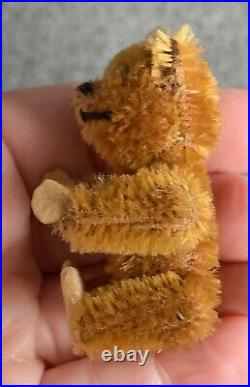 RARE Cinnamon Antique Miniature Mohair 2.5 Piccolo Schuco Teddy Bear 1930 Cute