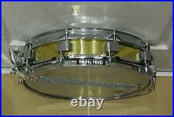 RARE SNARE! VINTAGE TAMA MADE in JAPAN 3-1/4X14 BRASS PICCOLO SNARE DRUM! Q137