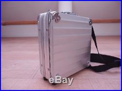 RIMOWA PICCOLO Aluminum with Strap PRE OWNED MADE IN GERMANY RARE ITEM
