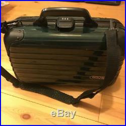 RIMOWA PICCOLO Attache case shoulder bag Dark green made in Germany WithPouch OOP