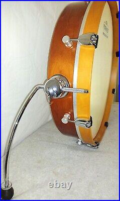 Rare 20 Pancake Bass Drum- 8 Lugs- Walnut Lacquer- Free Ship To Cont USA