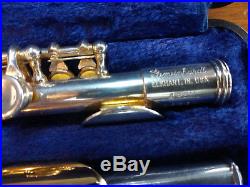 Rare 4RSH Gemeinhardt Piccolo Flute Solid Silver With Hardcase
